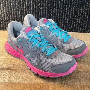 Nike Gray and Pink Athletic Shoes